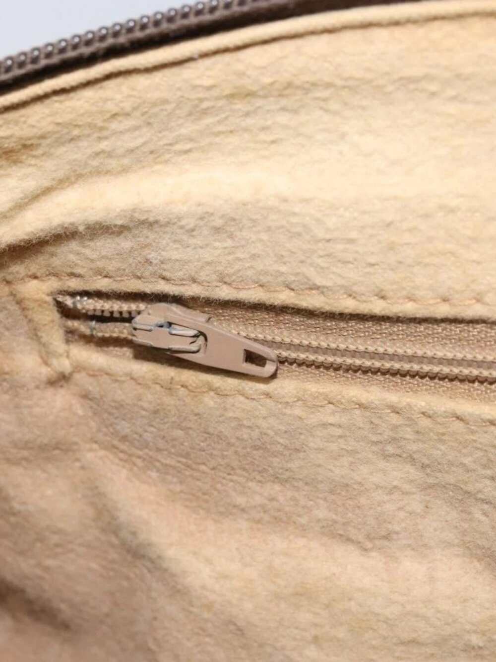 GUCCI GG Supreme Web Sherry Line Hand Bag PVC Beige Gold 24 012 3842 Auth ka2171 - Picture 13 of 16